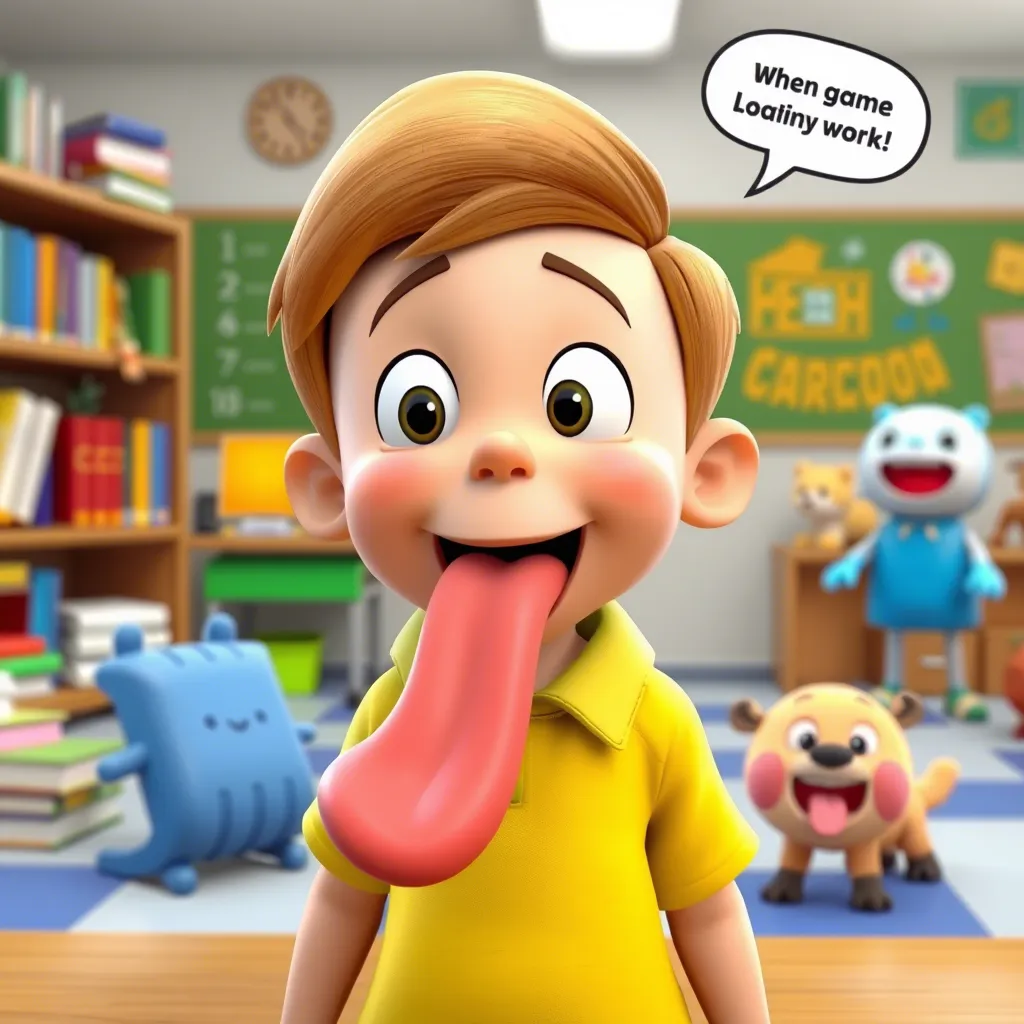 'Big Long Tongue Jokes for Kids