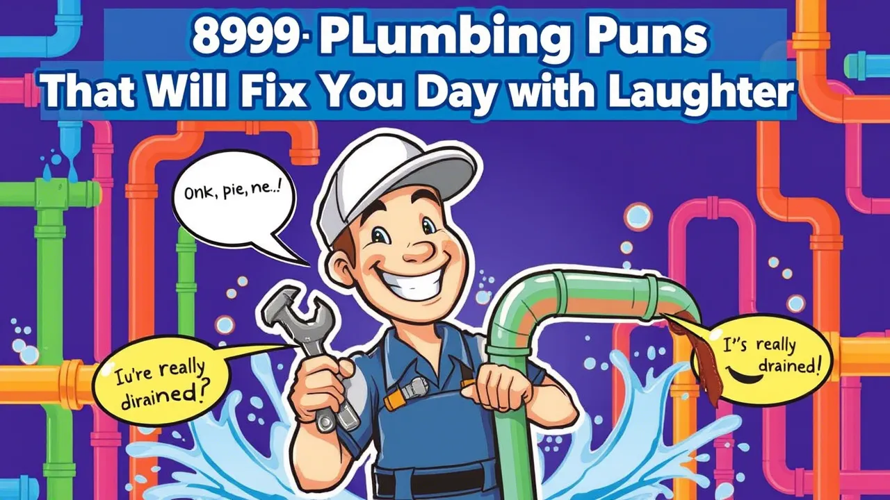 You are currently viewing 899+ Plumbing Puns That Will Fix Your Day with Laughter