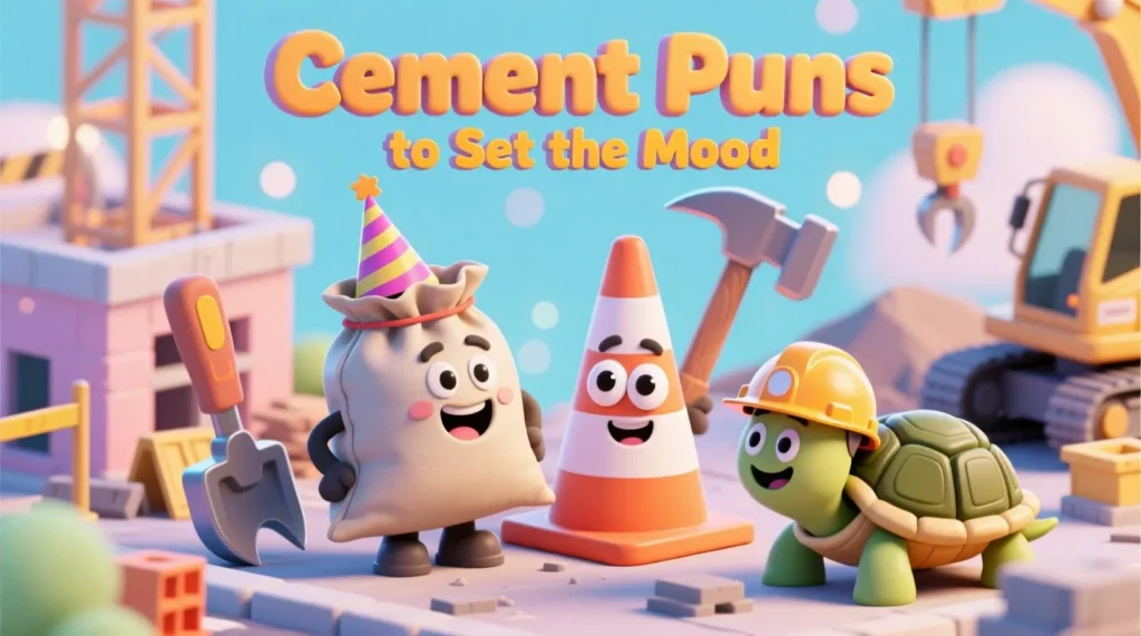 Cement Puns to Set the Mood