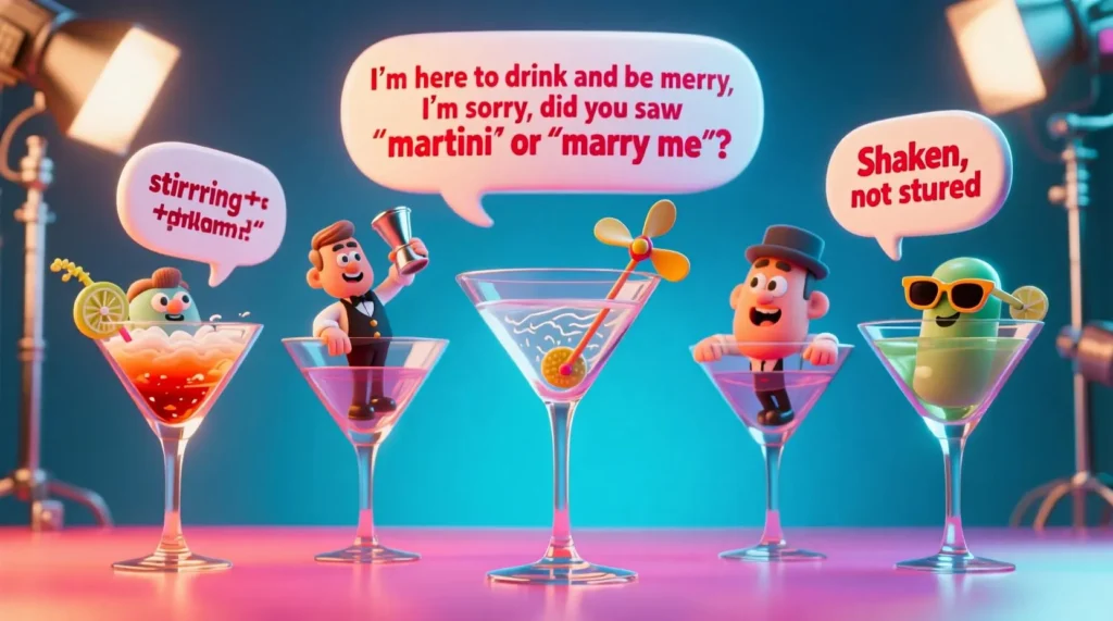 Martini Puns: A Stirring Collection of One-Liner Zingers