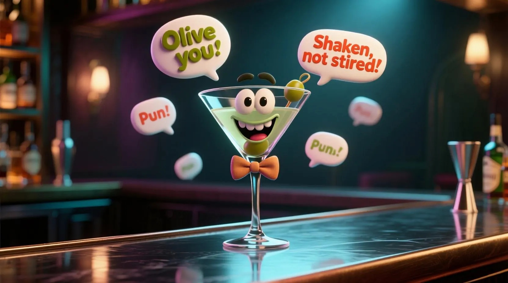 Read more about the article 200+ Martini Puns 🍸😂 Shaken, Stirred, and Served with a Laugh