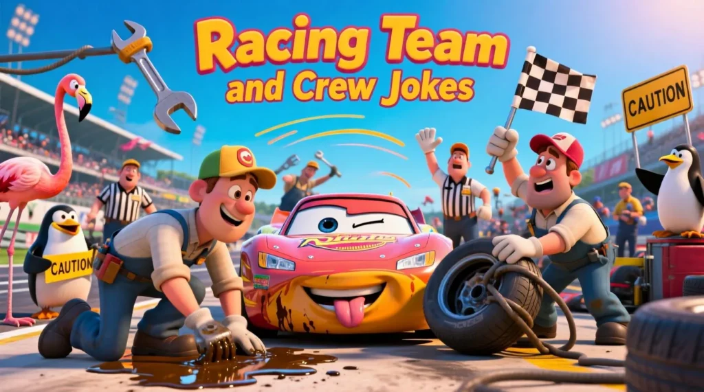 Racing Team and Crew Jokes