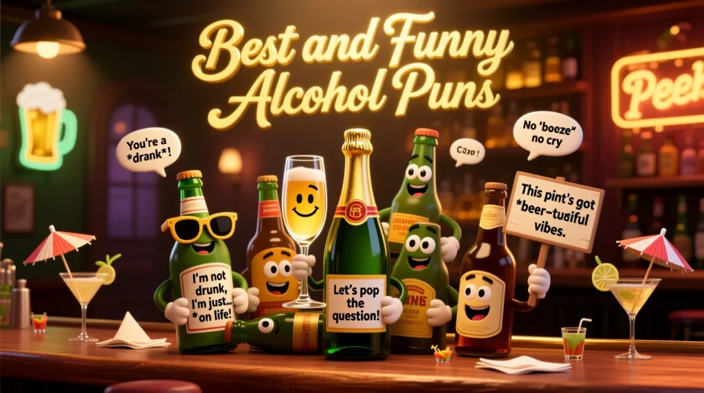 Best and Funny Alcohol Puns
