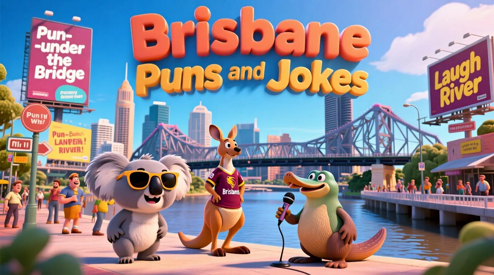 Read more about the article 230+ Brisbane Puns 🌞 From South Bank to Story Bridge Laughs