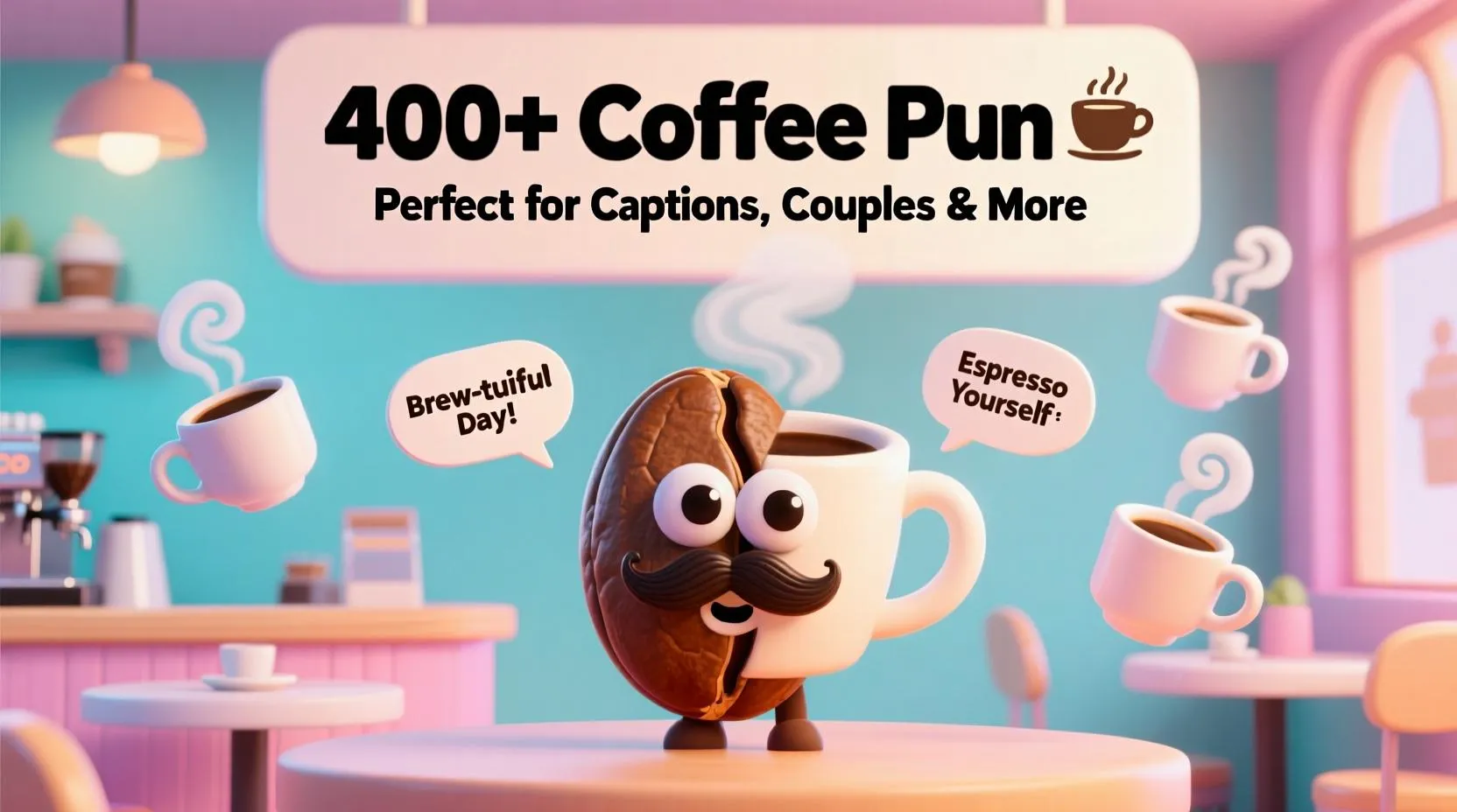 Read more about the article 400+ Coffee Pun ☕ Perfect for Captions, Couples & More