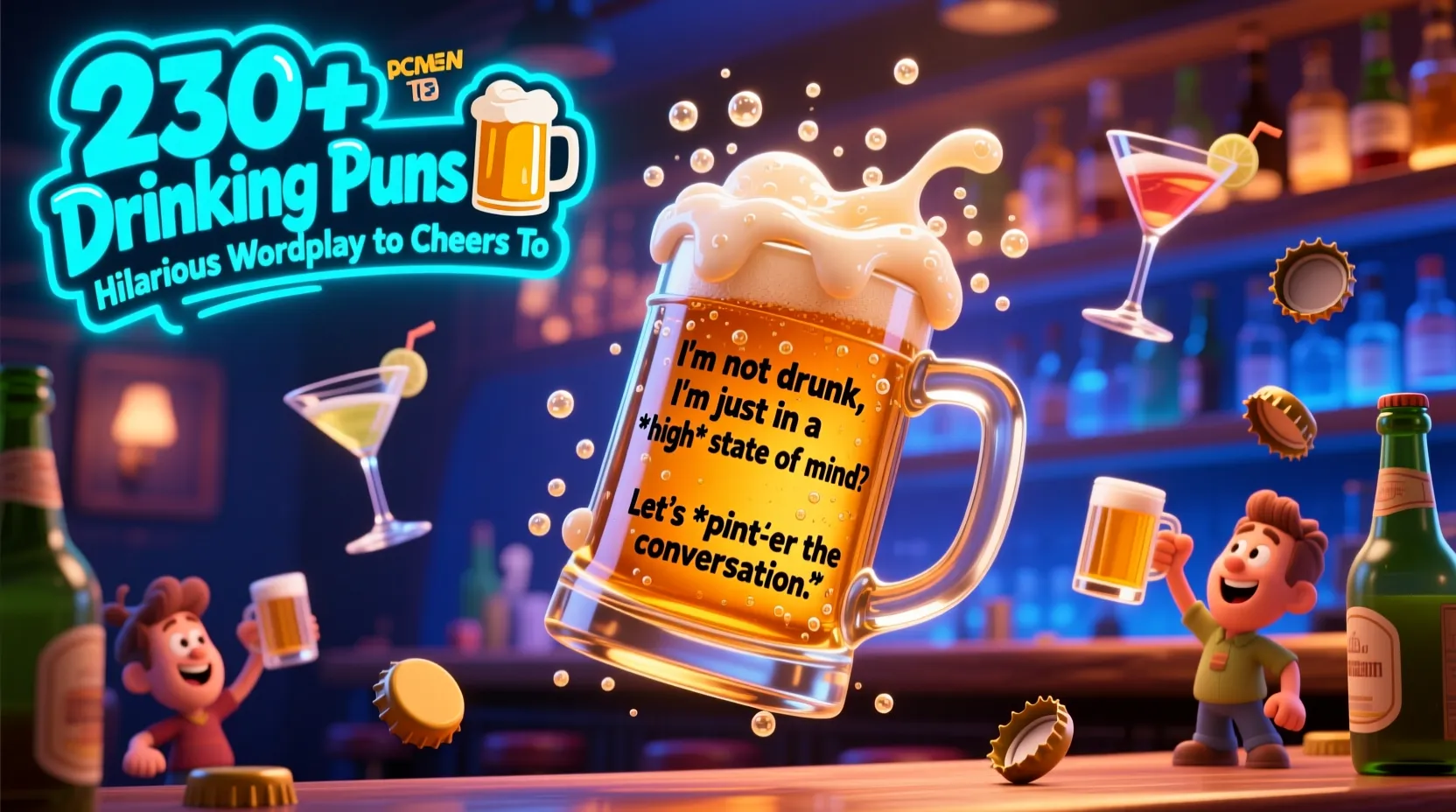 You are currently viewing 230+ Drinking Puns 🍺 Hilarious Wordplay to Cheers To