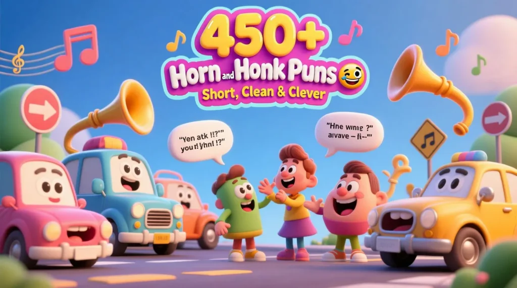 450+ Horn and Honk Puns 😂 Short, Clean & Clever