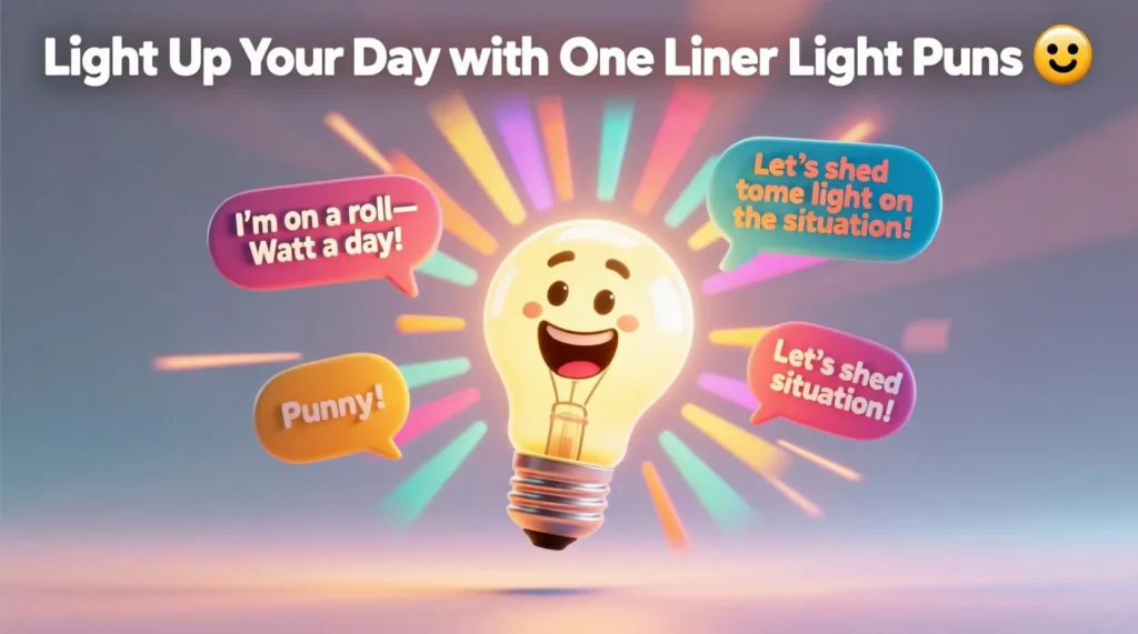 Light Up Your Day with One Liner Light Puns  