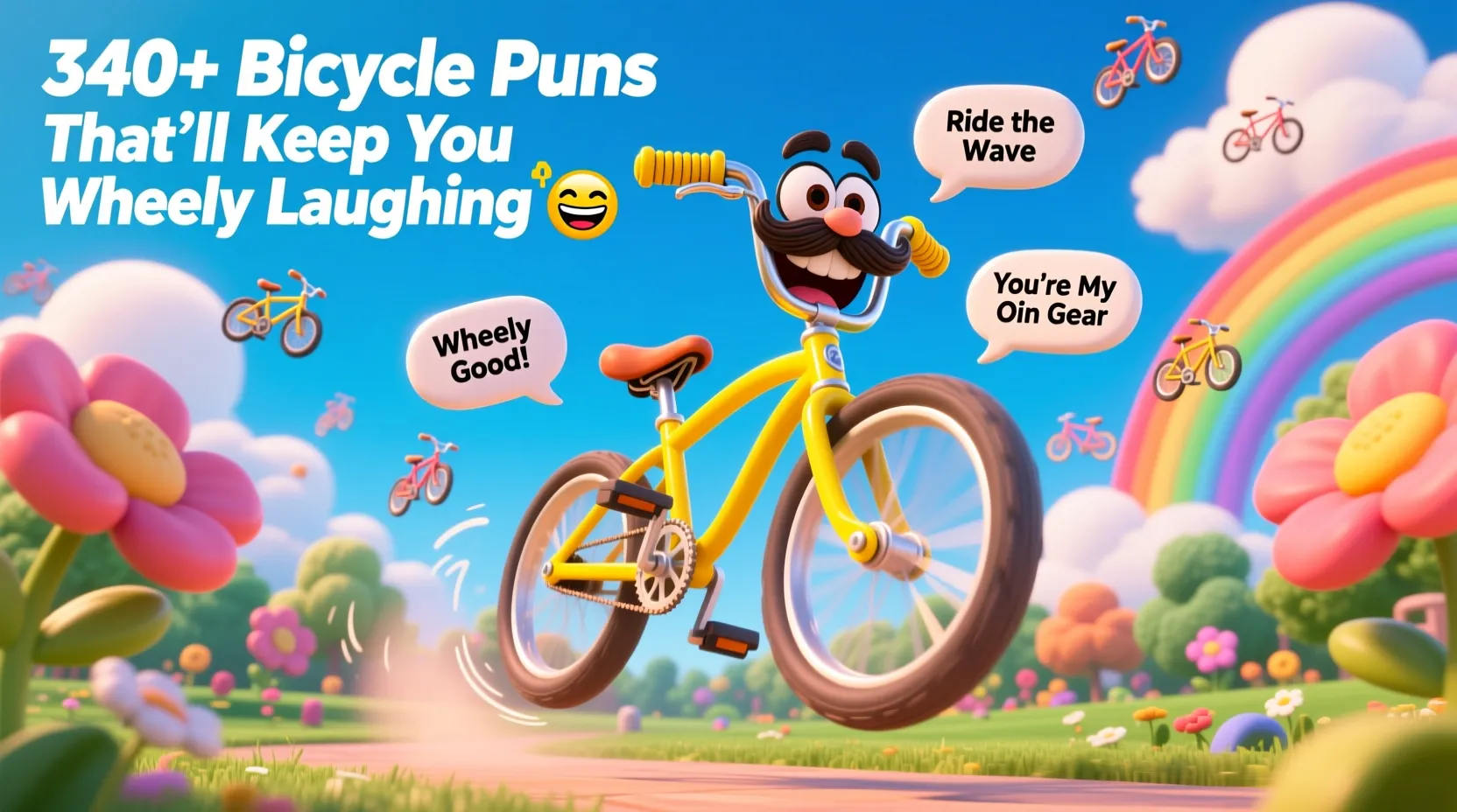 You are currently viewing 340+ Bicycle Puns Thatβll Keep You Wheely Laughing π΄ββοΈπ