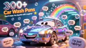Read more about the article 300+ Car Wash Puns That’ll Make You Sparkle with Laughter 🚗✨