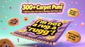Read more about the article 300+Carpet Puns 🧶 — Hilarious Jokes, One-Liners & Wordplay That’ll Floor You!
