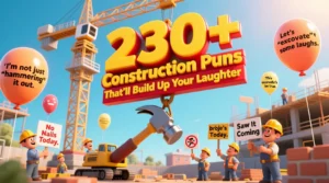 Read more about the article 230+Construction Puns That’ll Build Up Your Laughter🏗️😂