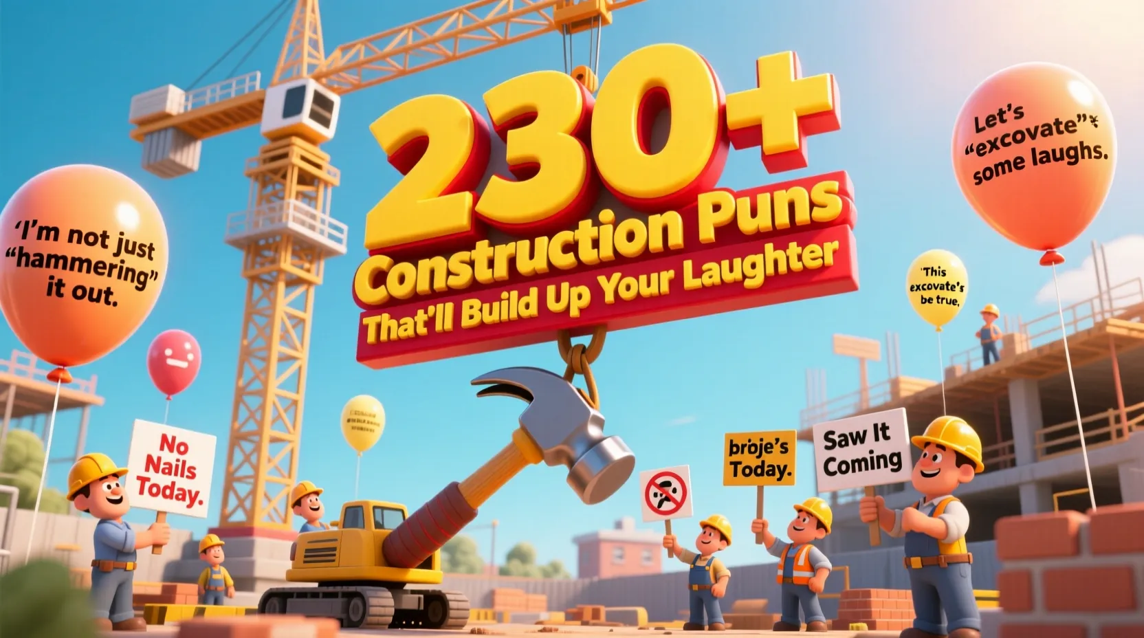 You are currently viewing 230+Construction Puns That’ll Build Up Your Laughter🏗️😂