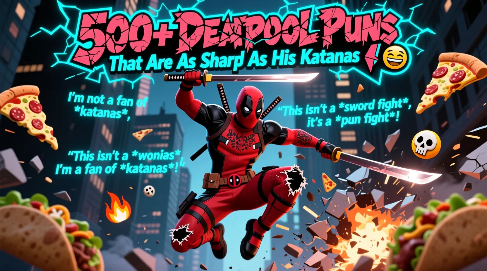 You are currently viewing 500+ Deadpool Puns That Are As Sharp As His Katanas ⚔️😂