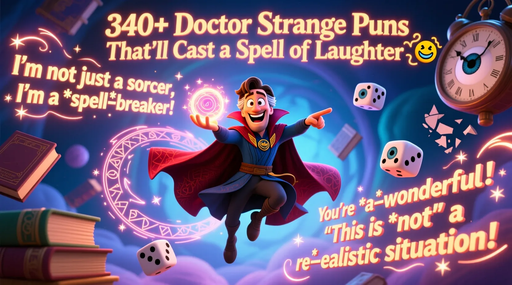 You are currently viewing 340+ Doctor Strange Puns That’ll Cast a Spell of Laughter 🌀😂