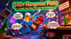 Read more about the article 340+Hangover Puns 🍻 — Laugh Your Way Through the Headache!