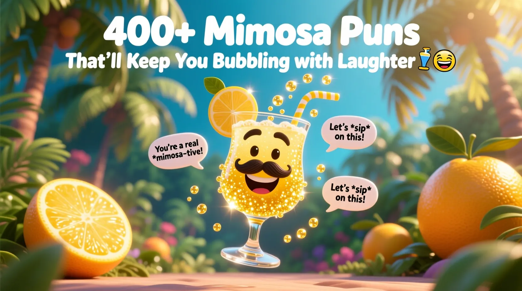 You are currently viewing 400+ Mimosa Puns That’ll Keep You Bubbling with Laughter 🥂😂