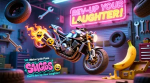 Read more about the article 🏍️ 700+Motorcycle Puns That’ll Rev Up Your Laughter! 🤣