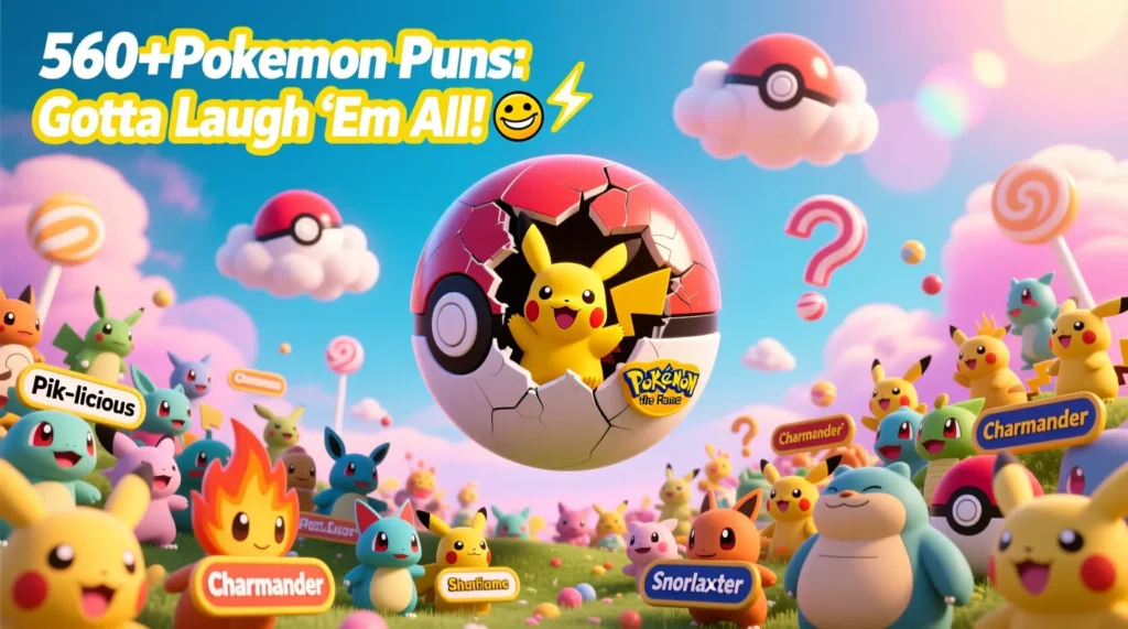 560+Pokémon Puns: Gotta Laugh ’Em All! 😂⚡