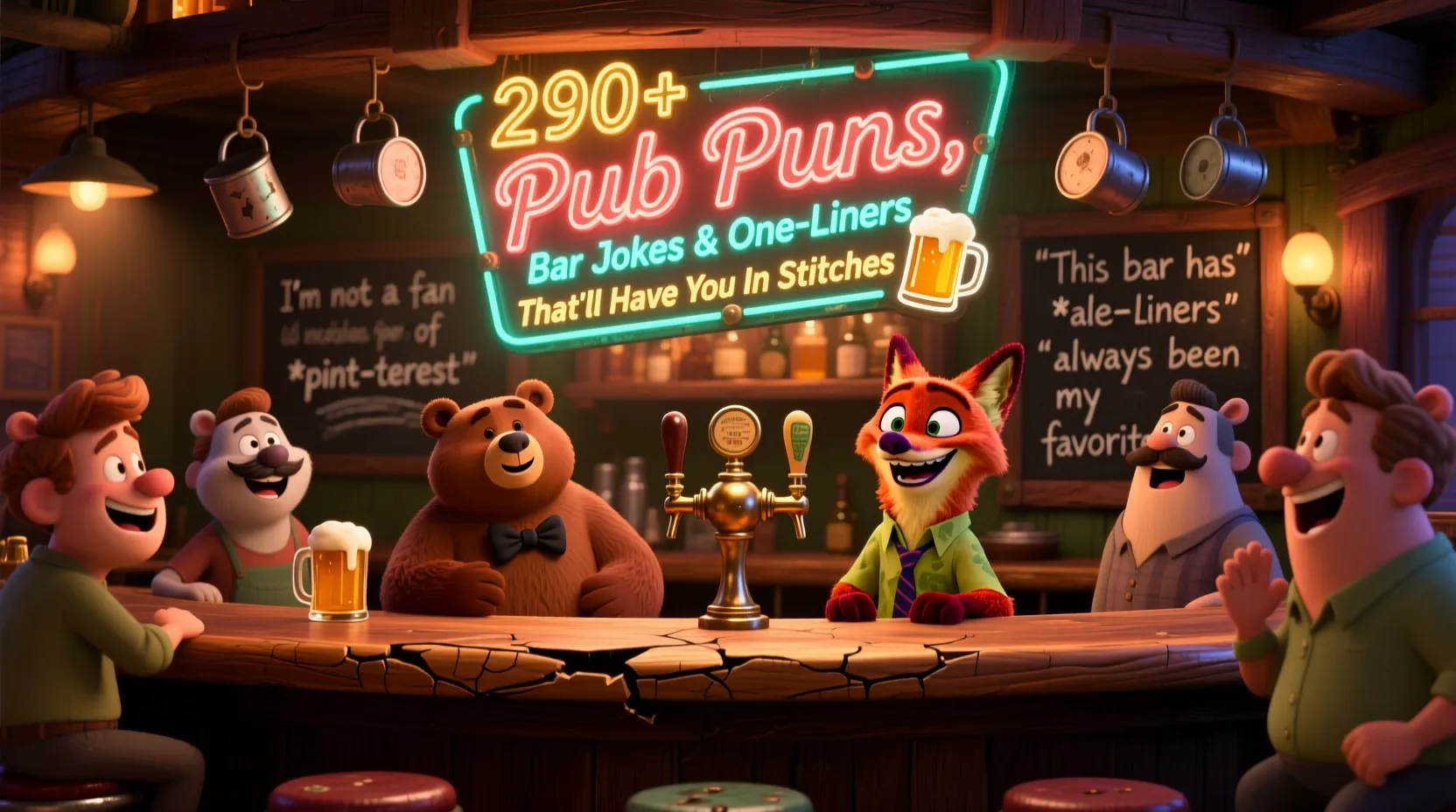 You are currently viewing 290+ Pub Puns, Bar Jokes & One-Liners That’ll Have You In Stitches 🍻