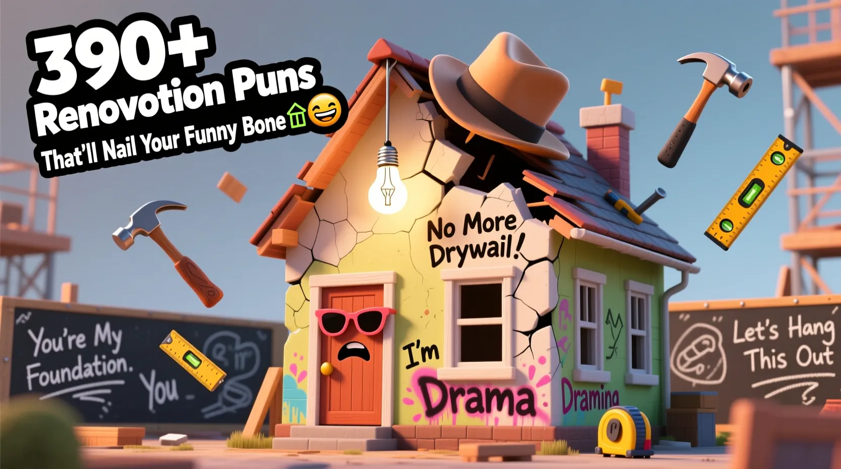You are currently viewing 390+ Renovation Puns That’ll Nail Your Funny Bone 🏠😂