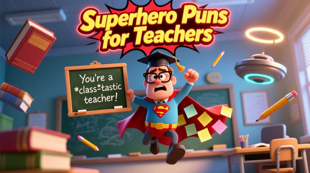 Superhero Puns for Teachers