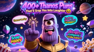 Read more about the article 400+ Thanos Puns That’ll Snap You Into Laughter 💜😂