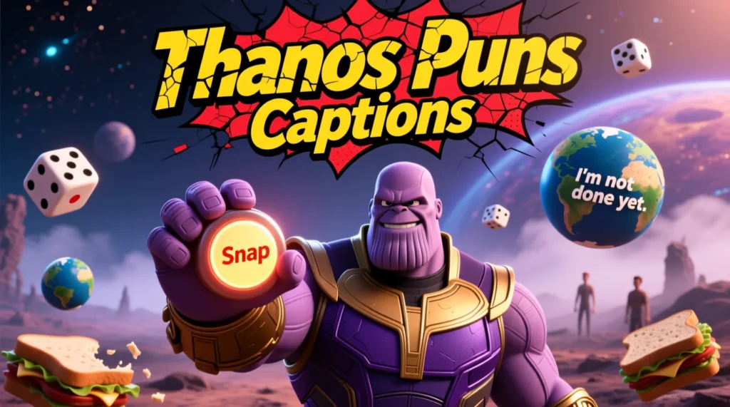 Thanos Puns Captions