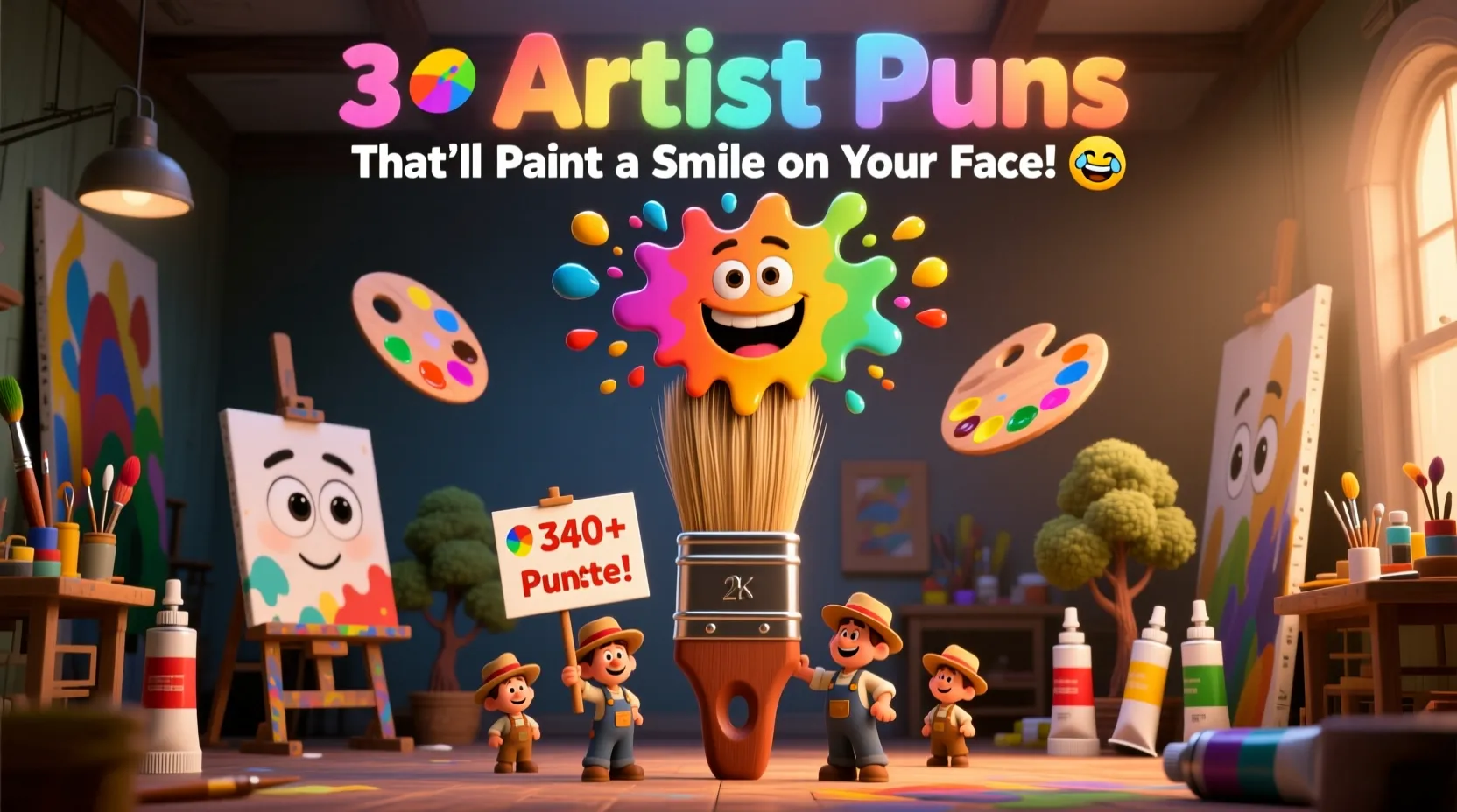 You are currently viewing 🎨 340+ Artist Puns That’ll Paint a Smile on Your Face! 😂
