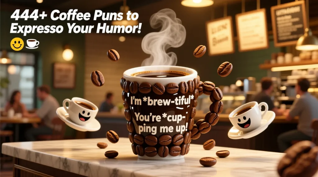 444+ Coffee Puns to Espresso Your Humor! 😄☕
