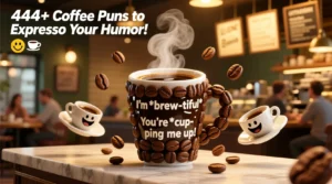 Read more about the article 444+ Coffee Puns to Espresso Your Humor! 😄☕
