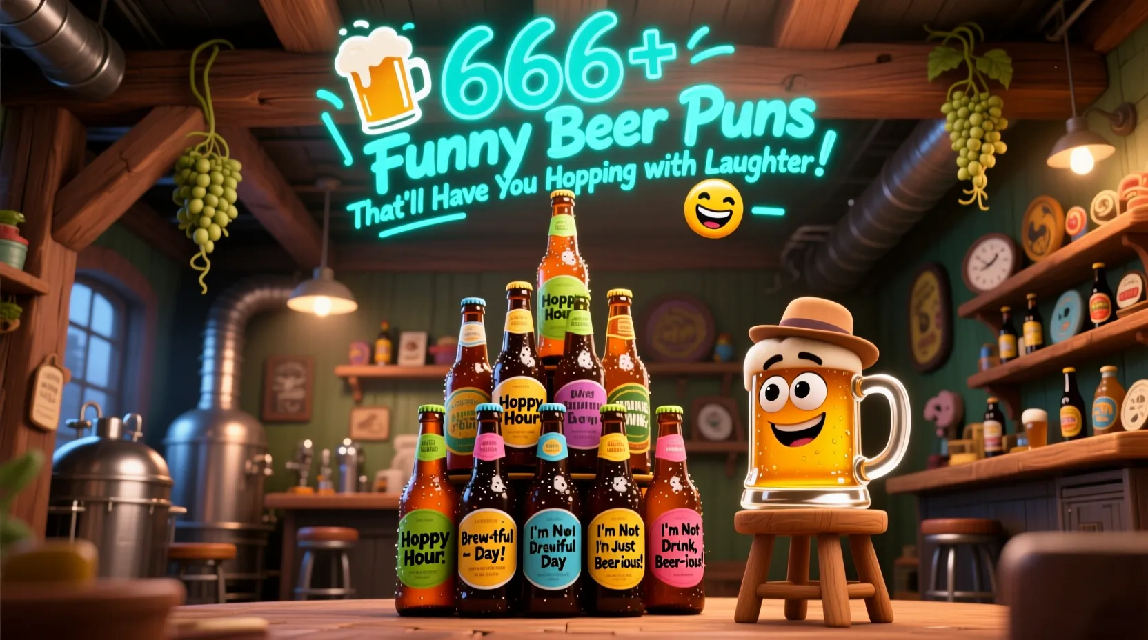 Read more about the article 🍺 666+ Funny Beer Puns That’ll Have You Hopping with Laughter! 😂