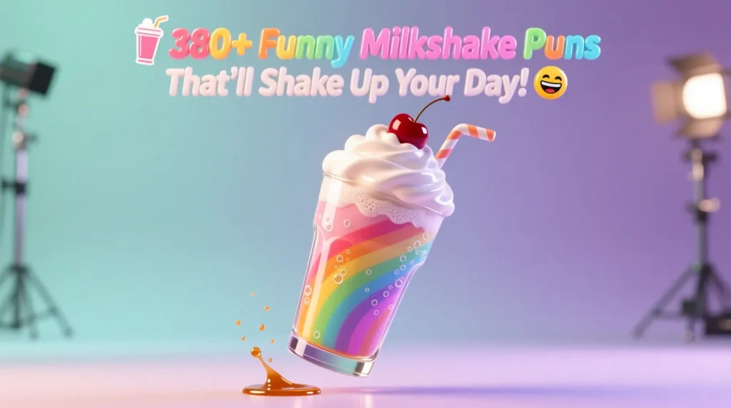 🥤 380+ Funny Milkshake Puns That’ll Shake Up Your Day! 😂