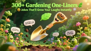 Read more about the article 300+ Gardening One-Liners 🌿😂 Jokes That’ll Grow Your Laughs Instantly