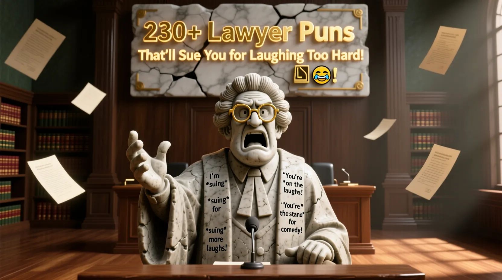 You are currently viewing 230+ Lawyer Puns That’ll Sue You for Laughing Too Hard! ⚖️😂