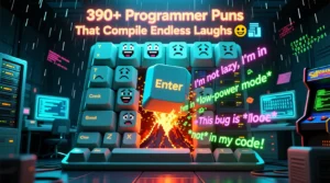 Read more about the article 390+ Programmer Puns That Compile Endless Laughs 😎💾
