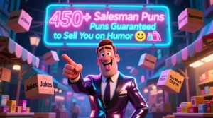 Read more about the article 450+ Salesman Puns Guaranteed to Sell You on Humor 😎🛍️