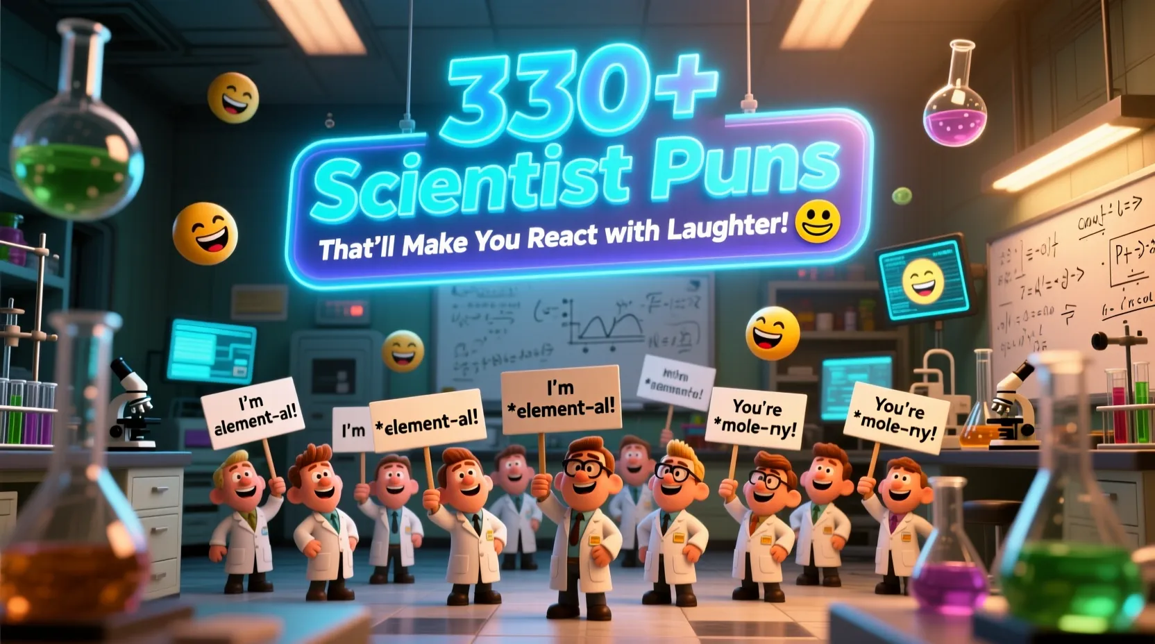 You are currently viewing 330+ Scientist Puns That’ll Make You React with Laughter! 🧪😂