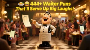 Read more about the article 🍽️😂 444+ Waiter Puns That’ll Serve Up Big Laughs!