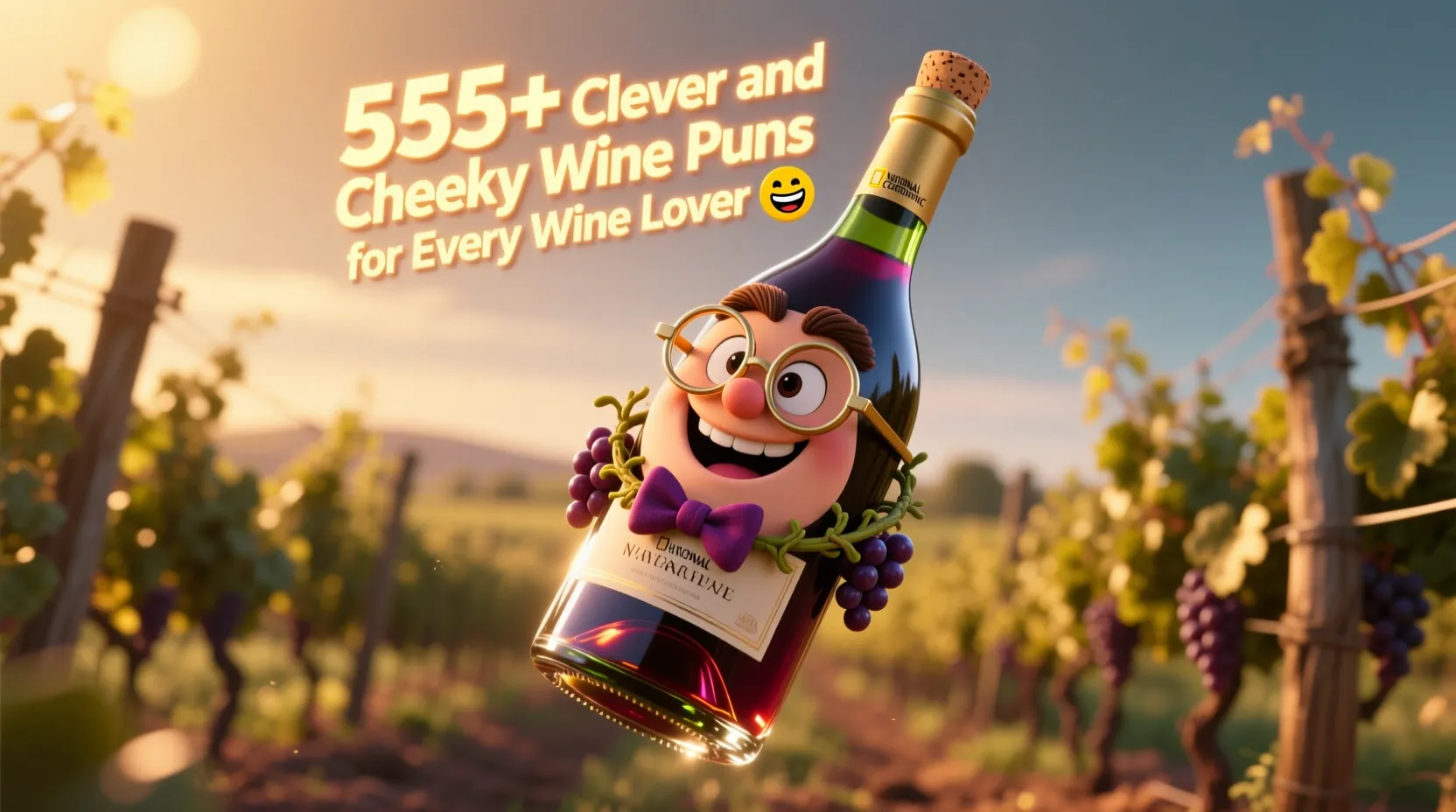 Read more about the article 555+ Clever and Cheeky Wine Puns for Every Wine Lover 😂