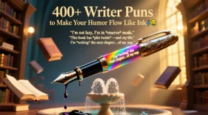 Read more about the article 400+ Writer Puns to Make Your Humor Flow Like Ink 🖋️😂