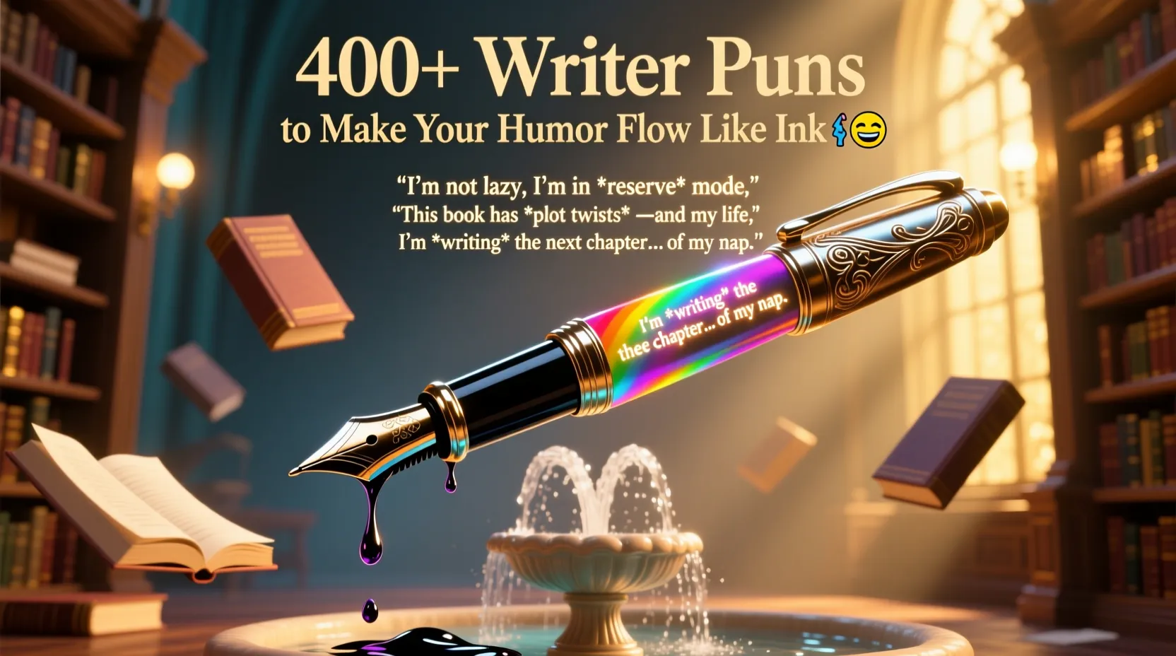 You are currently viewing 400+ Writer Puns to Make Your Humor Flow Like Ink 🖋️😂