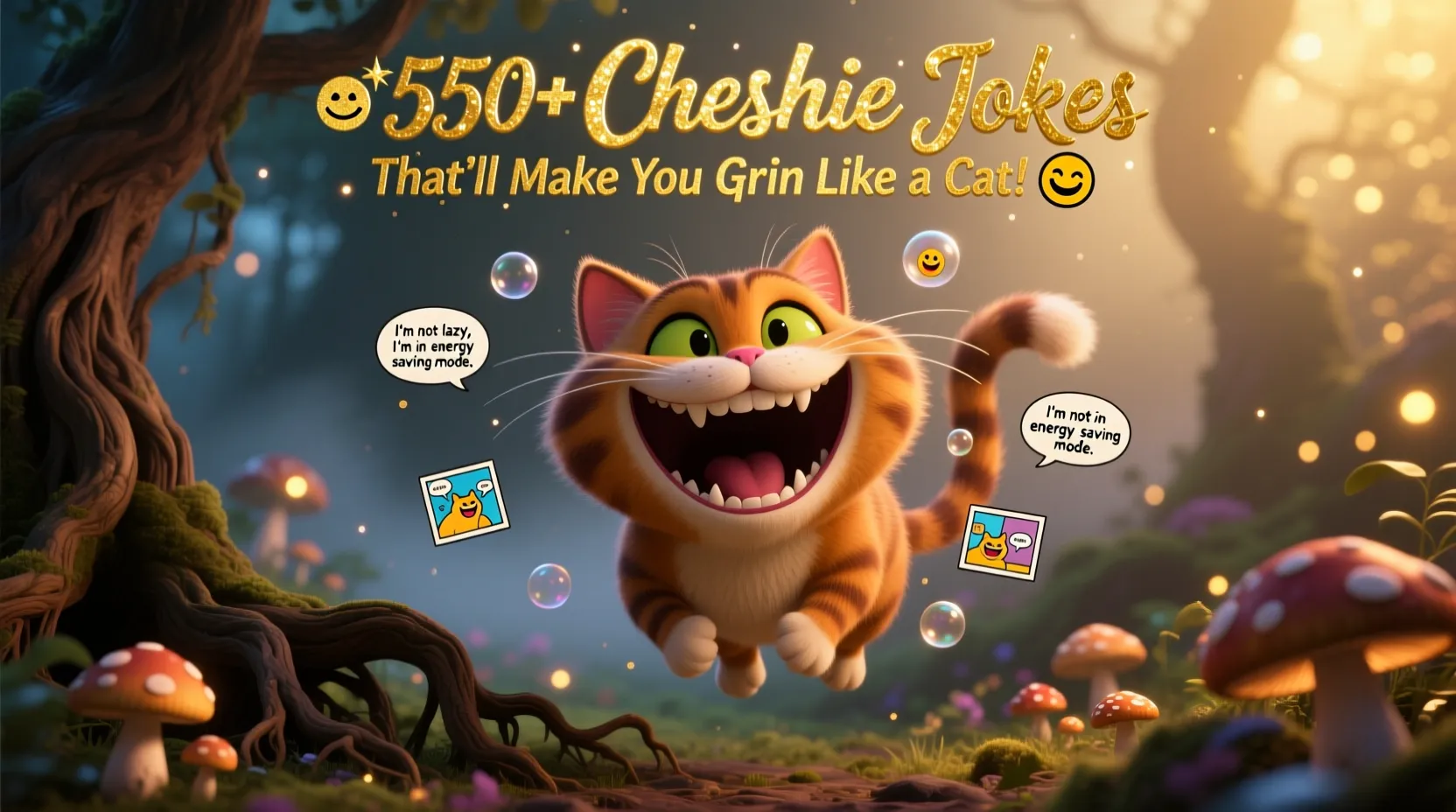 Read more about the article 😸✨550+Cheshire Jokes That’ll Make You Grin Like a Cat! 🐾😼