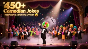 Read more about the article 😂🎤450+Comedian Jokes That Deserve a Standing Ovation 🎭🤣