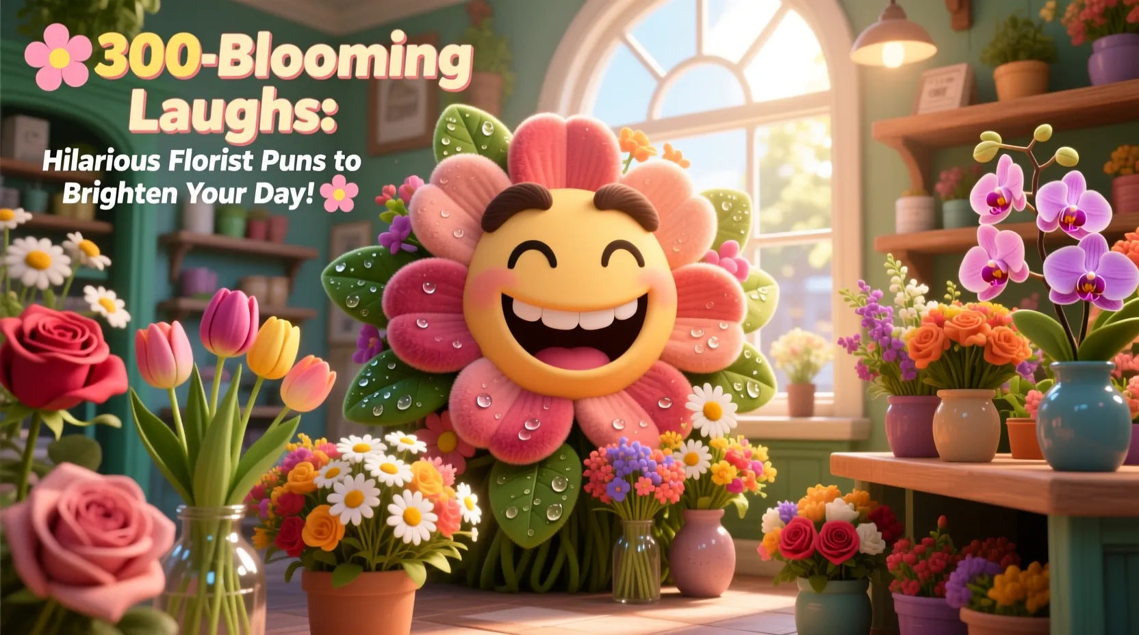 Read more about the article 🌸300+Blooming Laughs: Hilarious Florist Puns to Brighten Your Day! 🌼