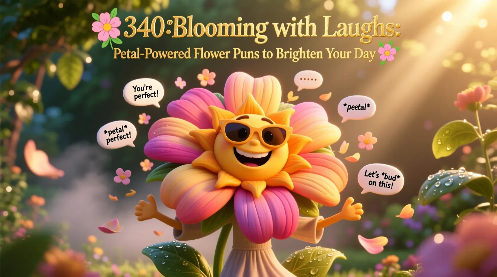 You are currently viewing 🌸340+Blooming with Laughs: Petal-Powered Flower Puns to Brighten Your Day 🌼