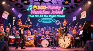 Read more about the article 🎵😂300+Funny Musician Jokes That Hit All the Right Notes!