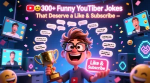 Read more about the article 🎥🤣300+Funny YouTuber Jokes That Deserve a Like & Subscribe