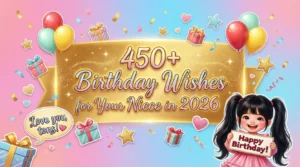 Read more about the article 450+ Best Birthday Wishes for Your Niece in 2026 🎉💖